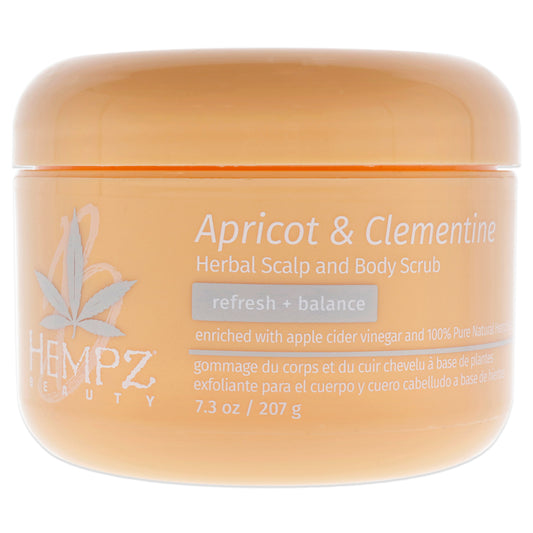 Apricot and Clementine Herbal Scalp and Body Scrub by Hempz for Unisex - 7.3 oz Scrub