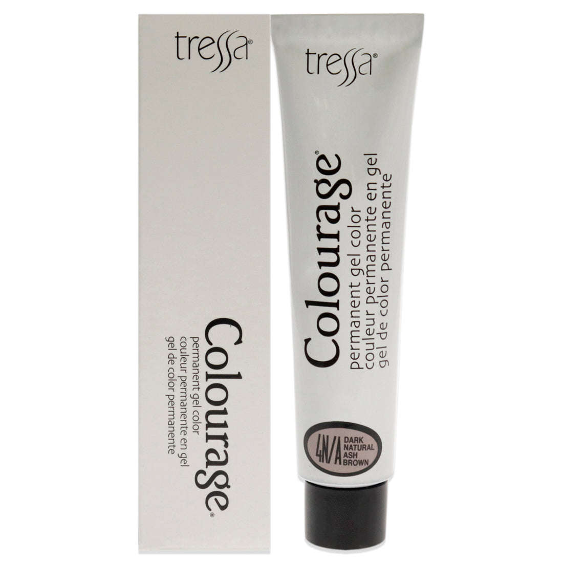 Colourage Permanent Gel Color - 4NA Dark Natural Ash Brown by Tressa for Unisex - 2 oz Hair Color