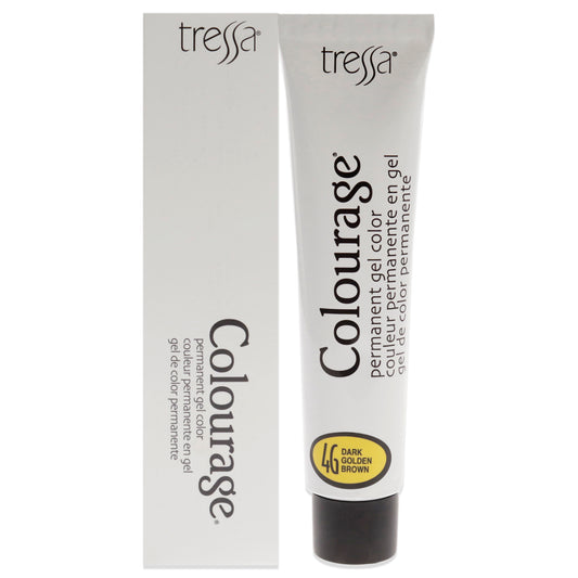 Colourage Permanent Gel Color - 4G Dark Golden Brown by Tressa for Unisex - 2 oz Hair Color