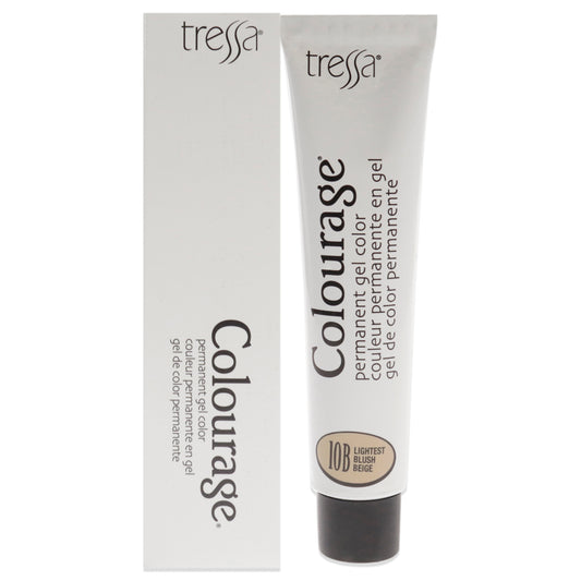 Colourage Permanent Gel Color - 10B Lightest Blush Beige by Tressa for Unisex - 2 oz Hair Color