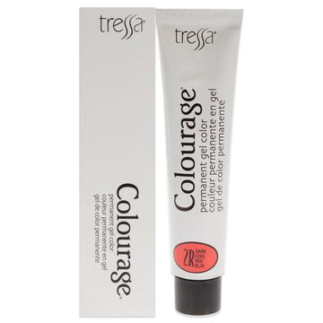 Colourage Permanent Gel Color - 2R Dark Cool Red by Tressa for Unisex - 2 oz Hair Color