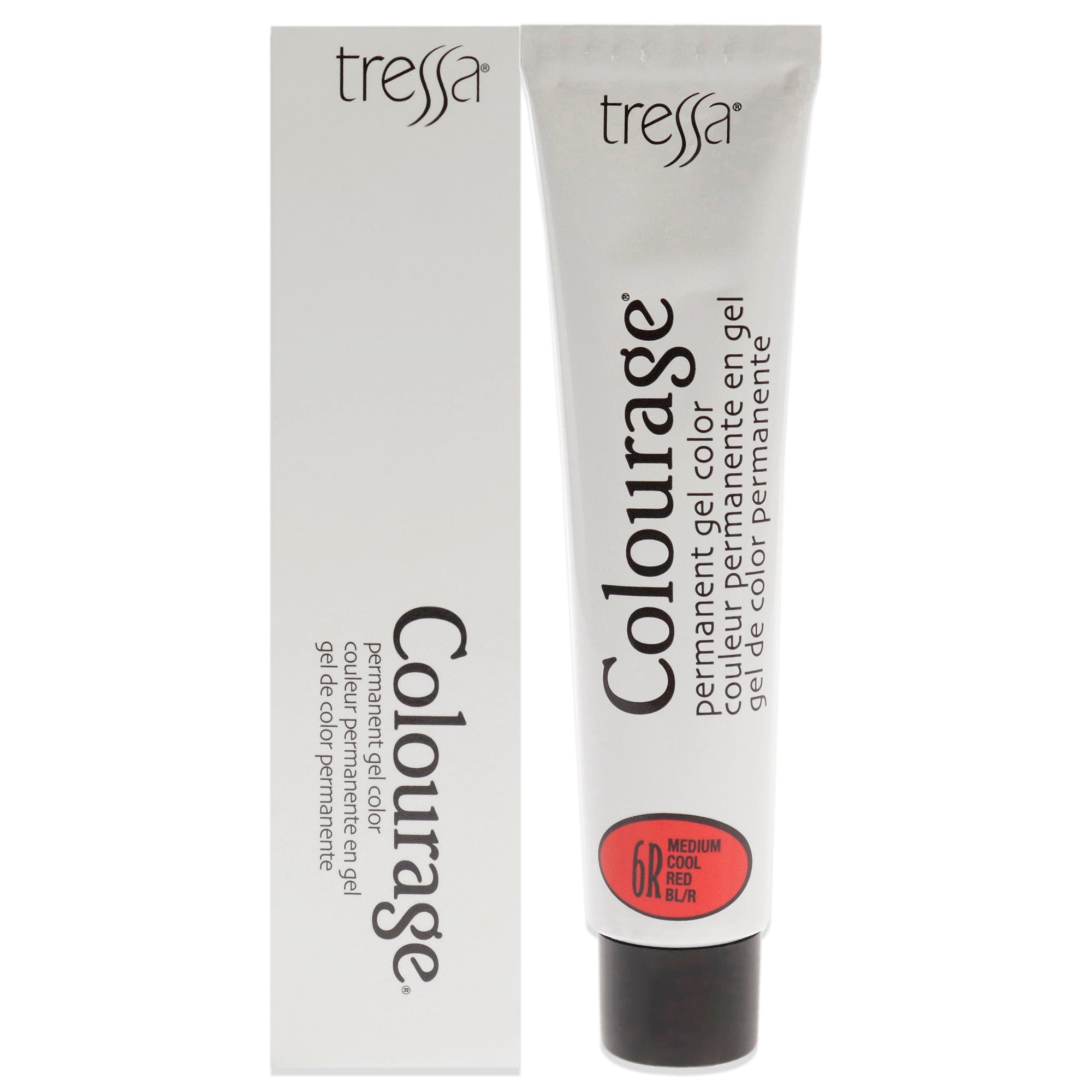 Colourage Permanent Gel Color - 6R Medium Cool Red by Tressa for Unisex - 2 oz Hair Color