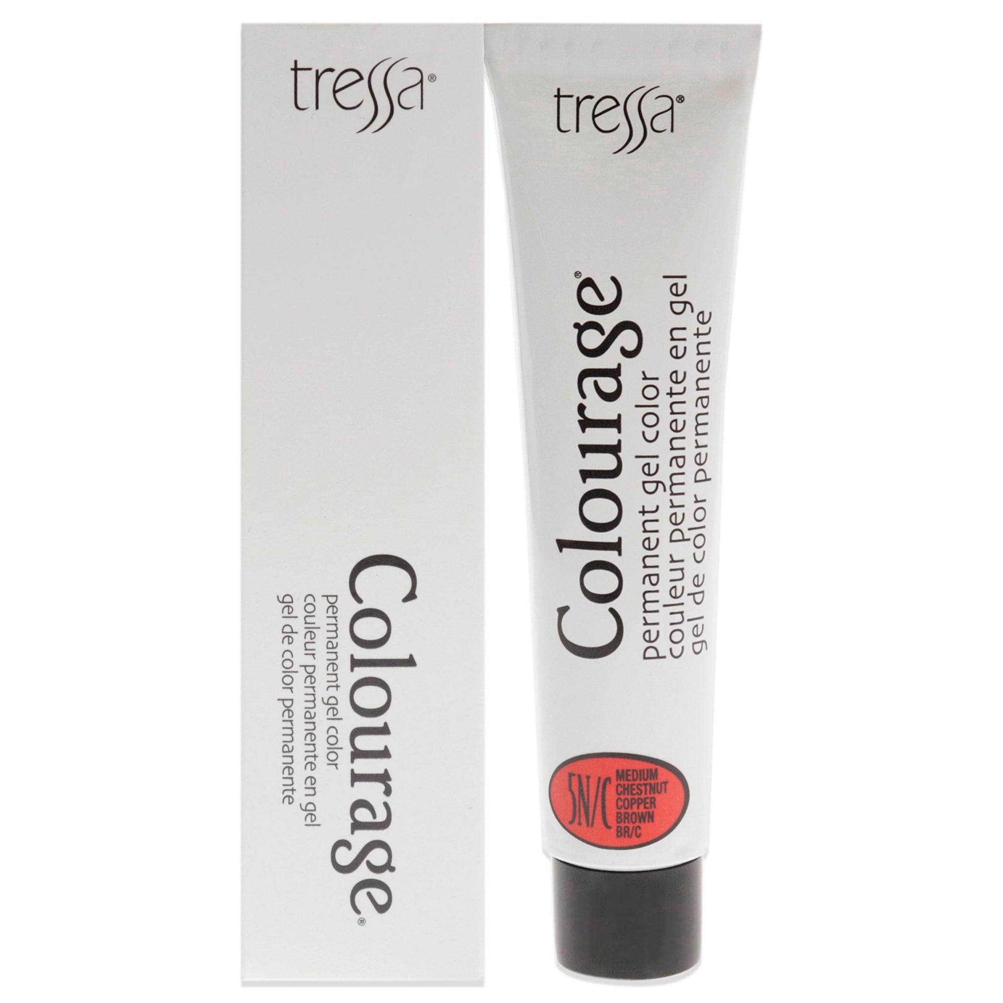 Colourage Permanent Gel Color - 5NC Medium Chestnut Copper Brown by Tressa for Unisex - 2 oz Hair Color