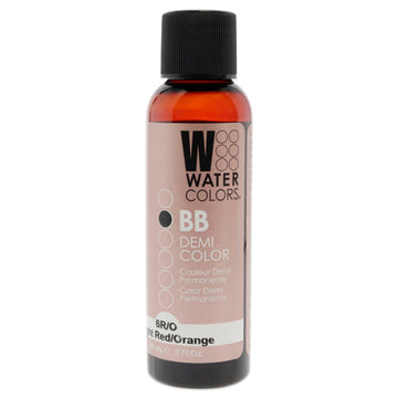 Watercolors BB Demi-Permanent Hair Color - 6RO Light Red Orange by Tressa for Unisex - 2 oz Hair Color