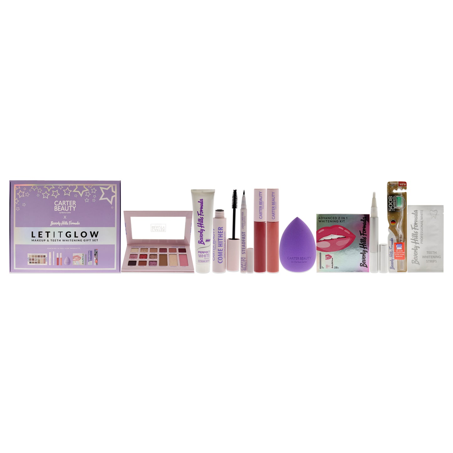 Let It Glow Make Up and Teeth Whitening Set