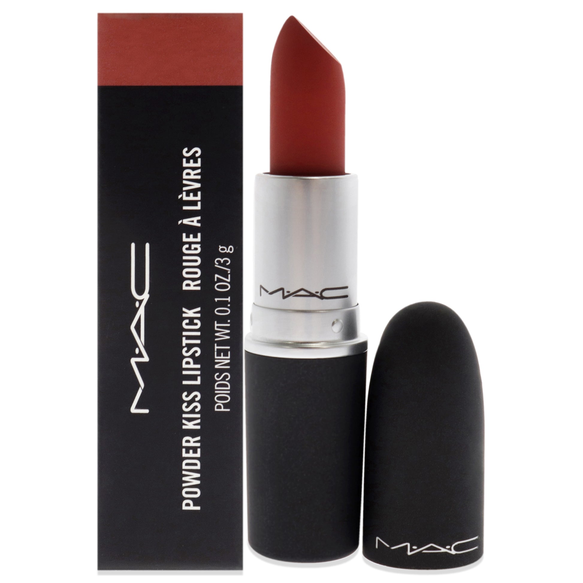 Powder Kiss Lipstick - 316 Devoted To Chili by MAC for Women - 0.1 oz Lipstick