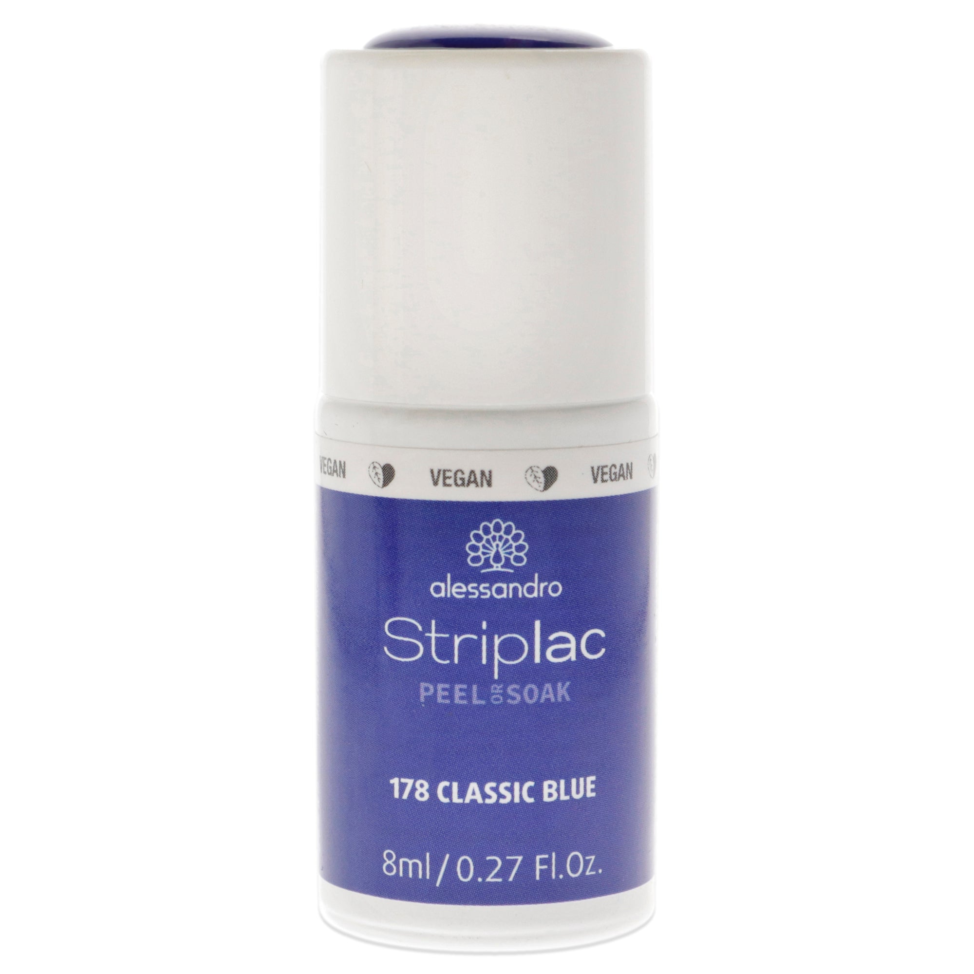 Striplac Peel or Soak - 178 Classic Blue by Alessandro for Women 0.27 oz Nail Polish