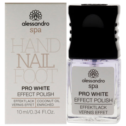 Spa Effect Polish - Pro White by Alessandro for Women 0.34 oz Nail Polish