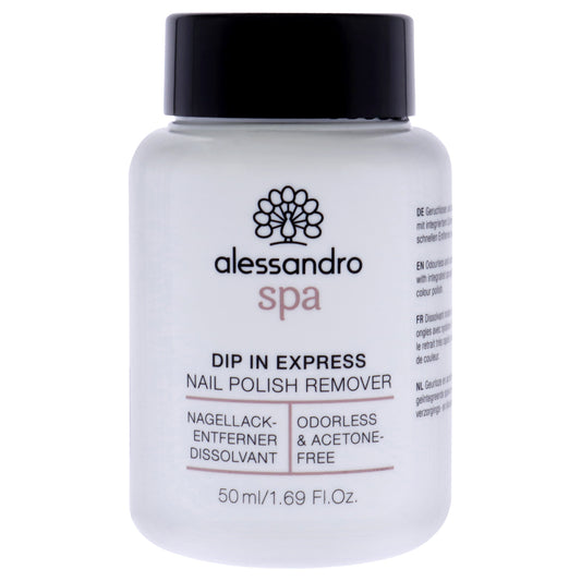 Spa Dip in Express Nail Polish Remover by Alessandro for Women 1.69 oz Nail Remover