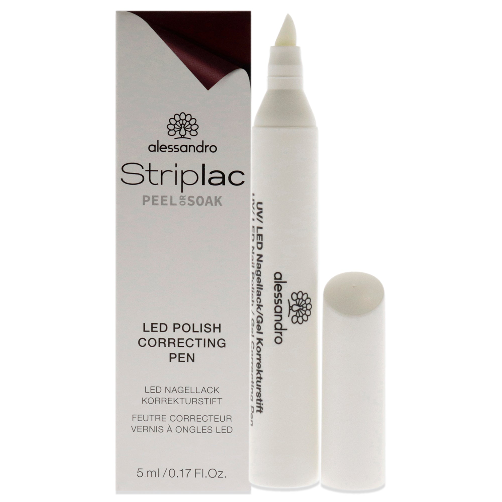 Striplac Peel or Soak Led Polish Correcting Pen by Alessandro for Women 0.17 oz Treatment