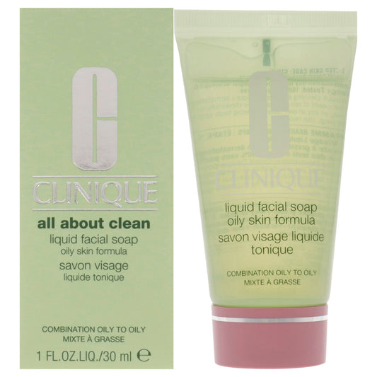 All About Clean Liquid Facial Soap Mild by Clinique for Unisex - 1 oz Soap