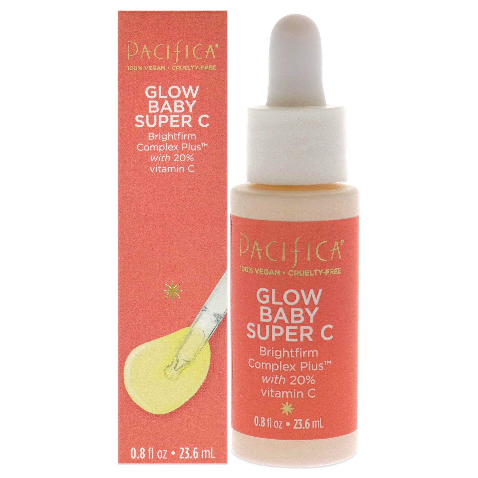 Glow Baby Super C Serum by Pacifica for Unisex - 0.8 oz Serum