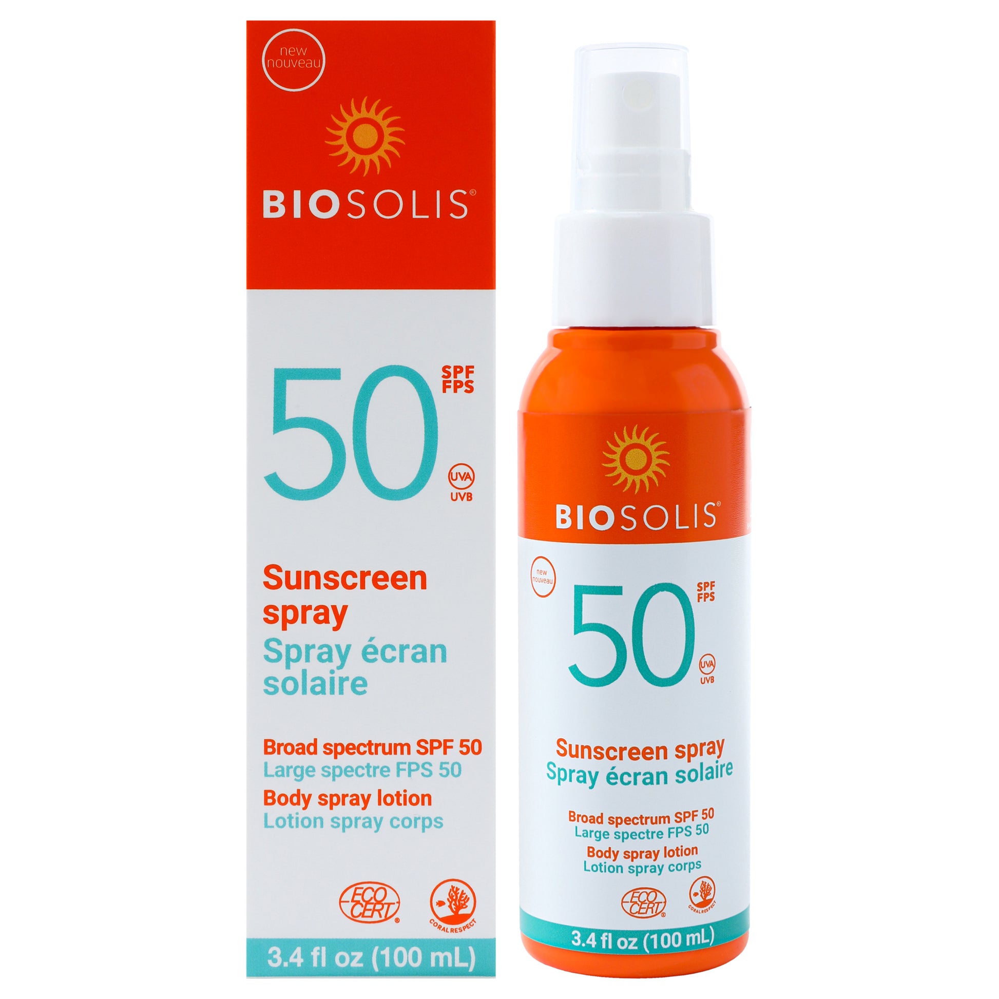 Sunscreen Body Spray Lotion SPF 50