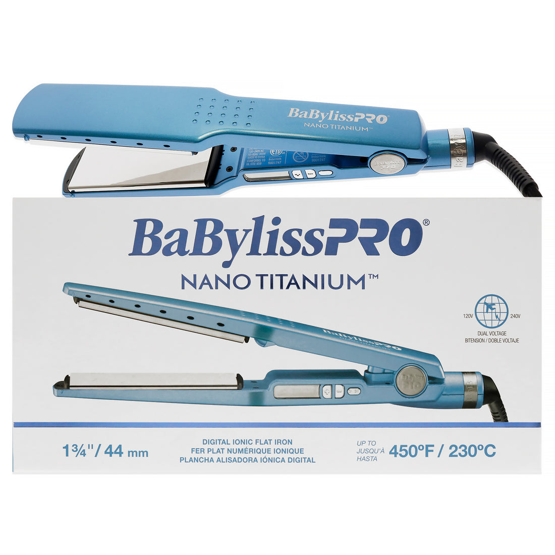 Nano Titanium Digital Ionic Flat Iron - BNT4094TUC - Blue