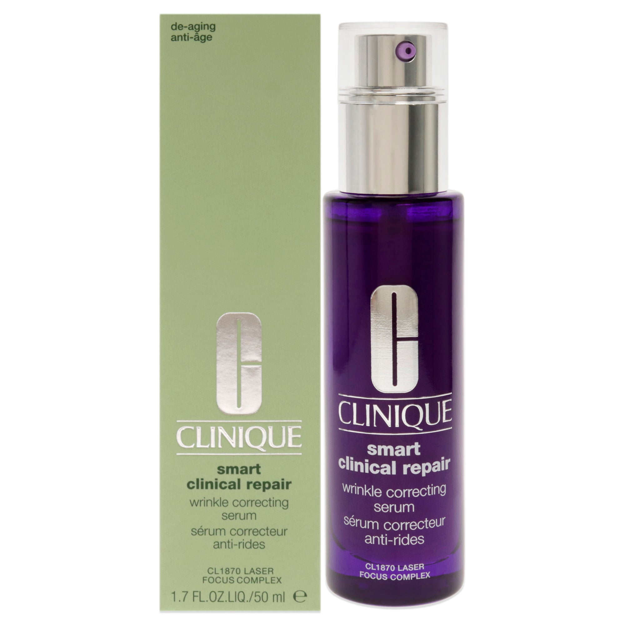 Smart Clinical Repair Wrinkle Correcting Serum by Clinique for Unisex - 1.7 oz Serum