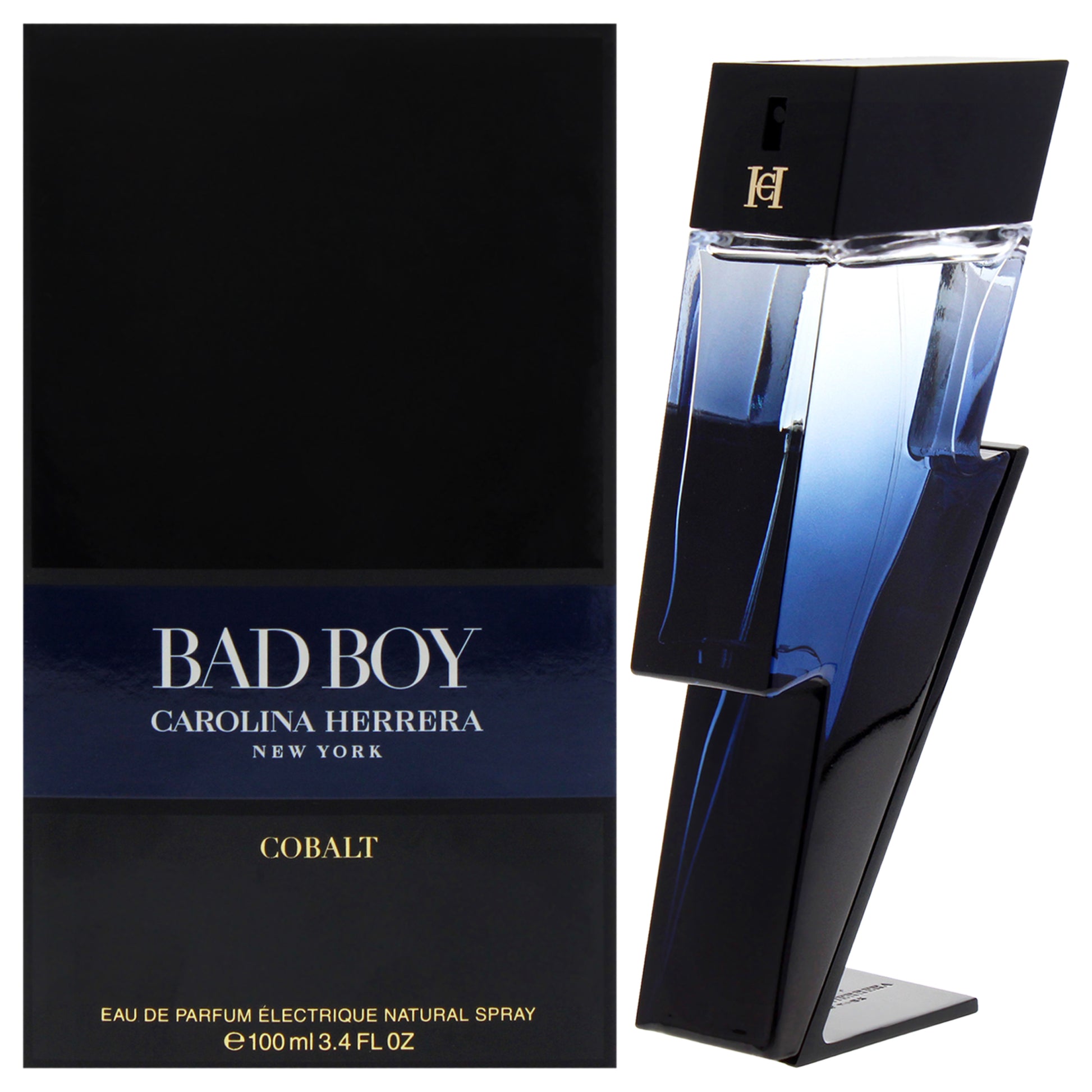 Bad Boy Cobalt Electrique by Carolina Herrera for Men - 3.4 oz EDP Spray