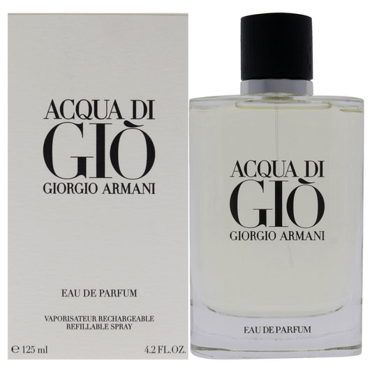 Acqua Di Gio by Giorgio Armani for Men - 4.2 oz EDP Spray (Refillable)