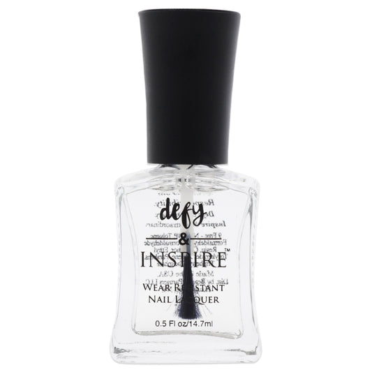 Wear Resistant Nail Lacquer - 100 Over The Top by Defy and Inspire for Women - 0.5 oz Nail Polish