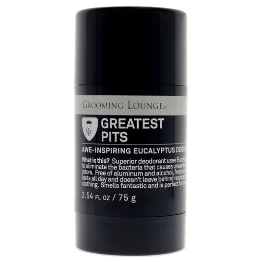 Greatest Pits Deodorant by Grooming Lounge for Men - 2.54 oz Deodorant Stick