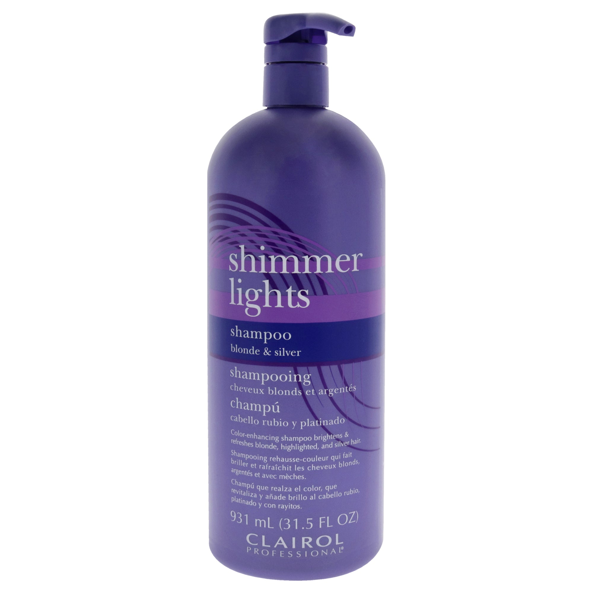 Shimmer Lights Blonde and Silver Shampoo by Clairol for Unisex - 31.5 oz Shampoo