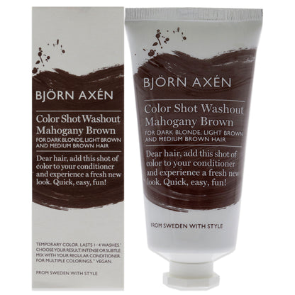 Color Shot Washout Golden Mahogany Brown