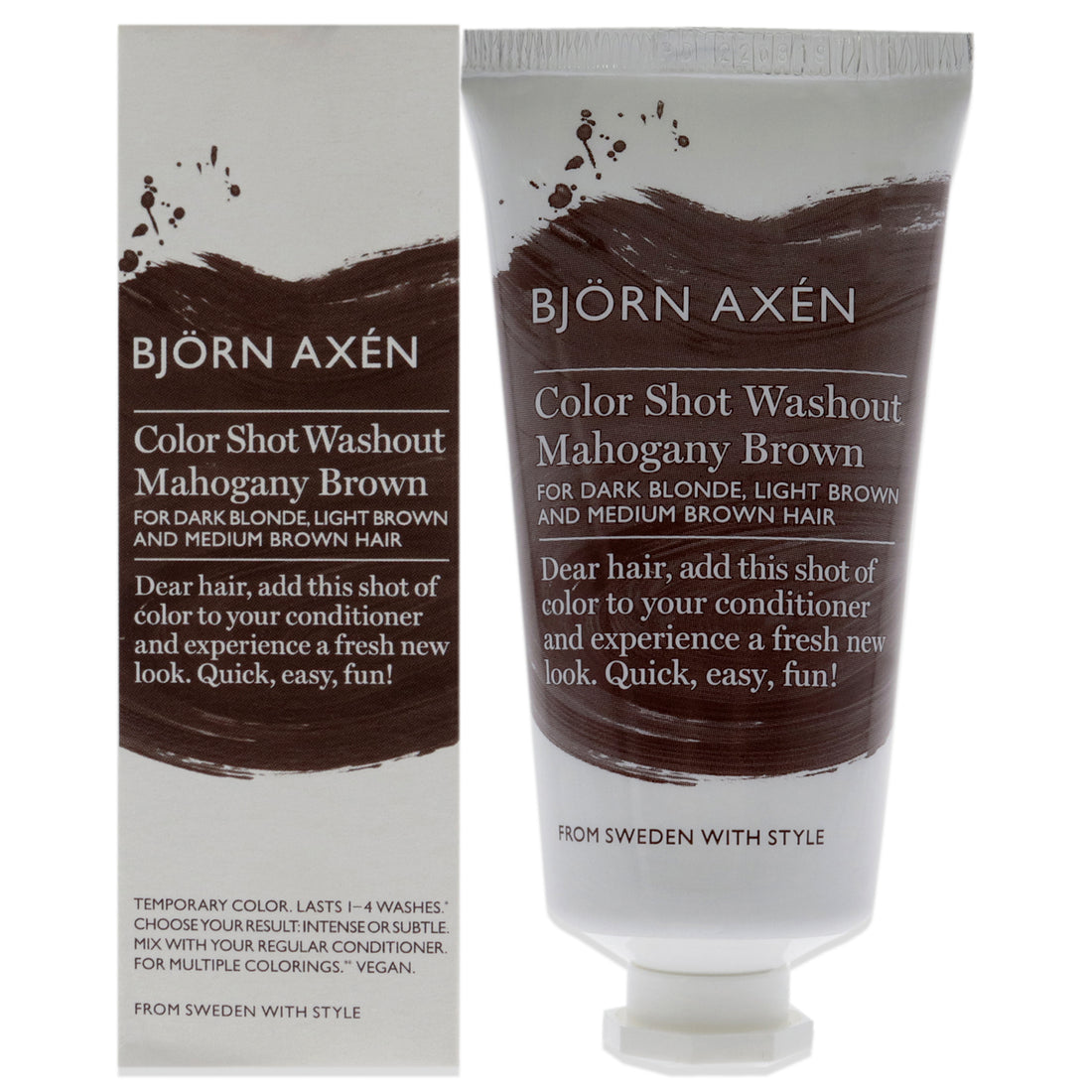 Color Shot Washout Golden Mahogany Brown