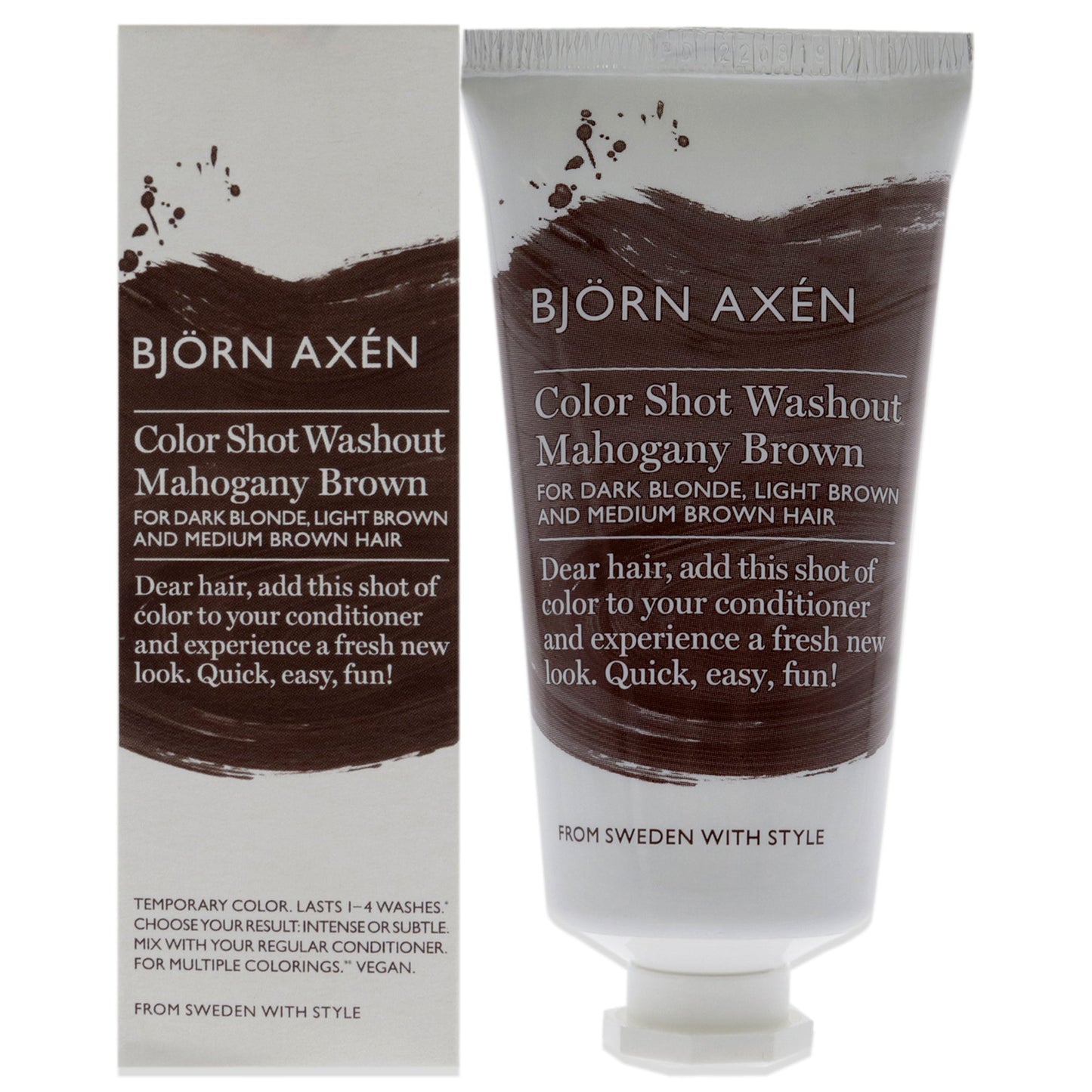 Color Shot Washout Golden Mahogany Brown