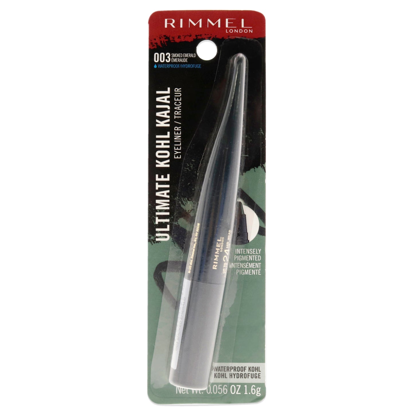 Ultimate Kohl Kajal Waterproof Eyeliner - 003 Smoked Emerald