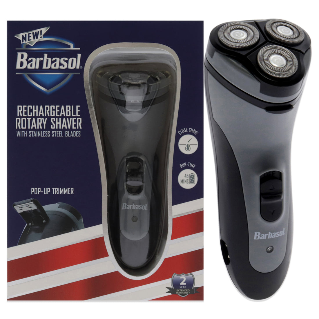 Rechargeable Wet and Dry Shaver - Gray