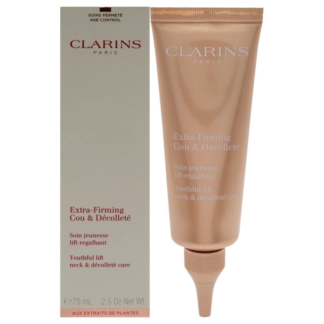 Extra-Firming Neck and Decollete Care by Clarins for Women - 2.5 oz Cream