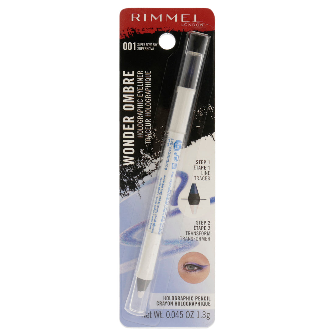 Wonder Ombre Holographic Eyeliner - 001 Super Nova Sky by Rimmel London for Women - 0.045 oz Eyeliner