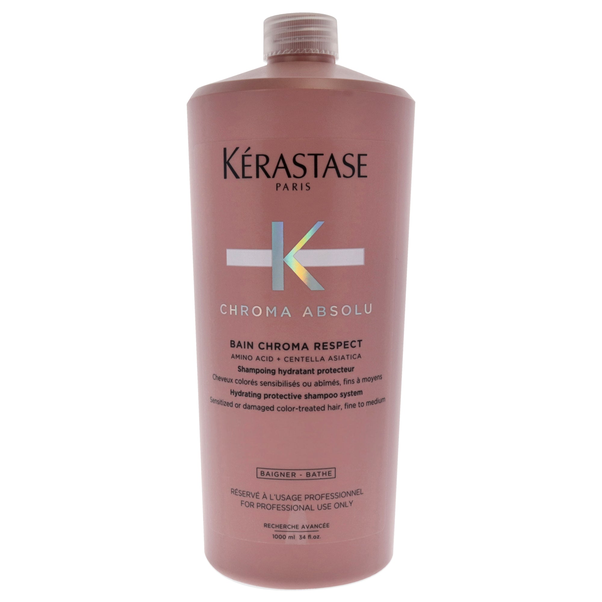 Chroma Absolu Bain Respect Shampoo by Kerastase for Unisex - 34 oz Shampoo