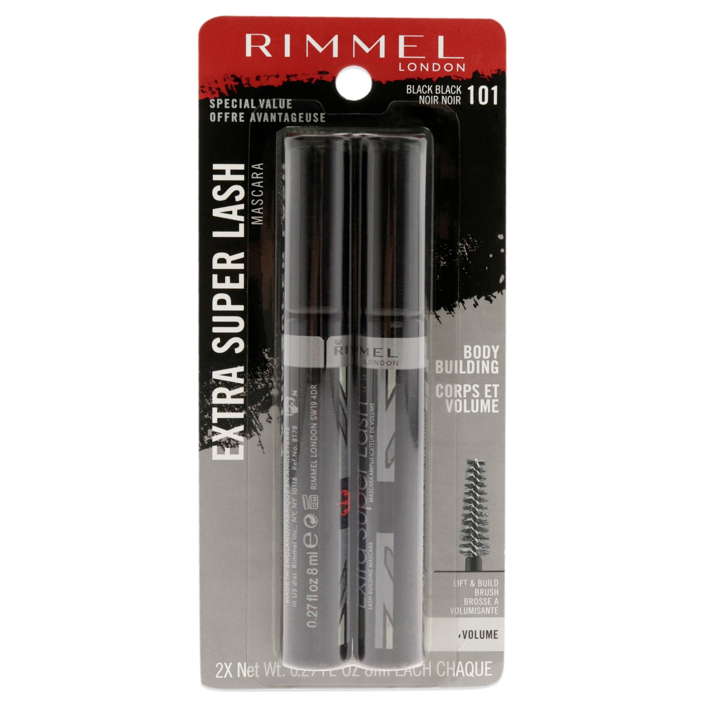 Extra Super Lash Mascara - 101 Black Black