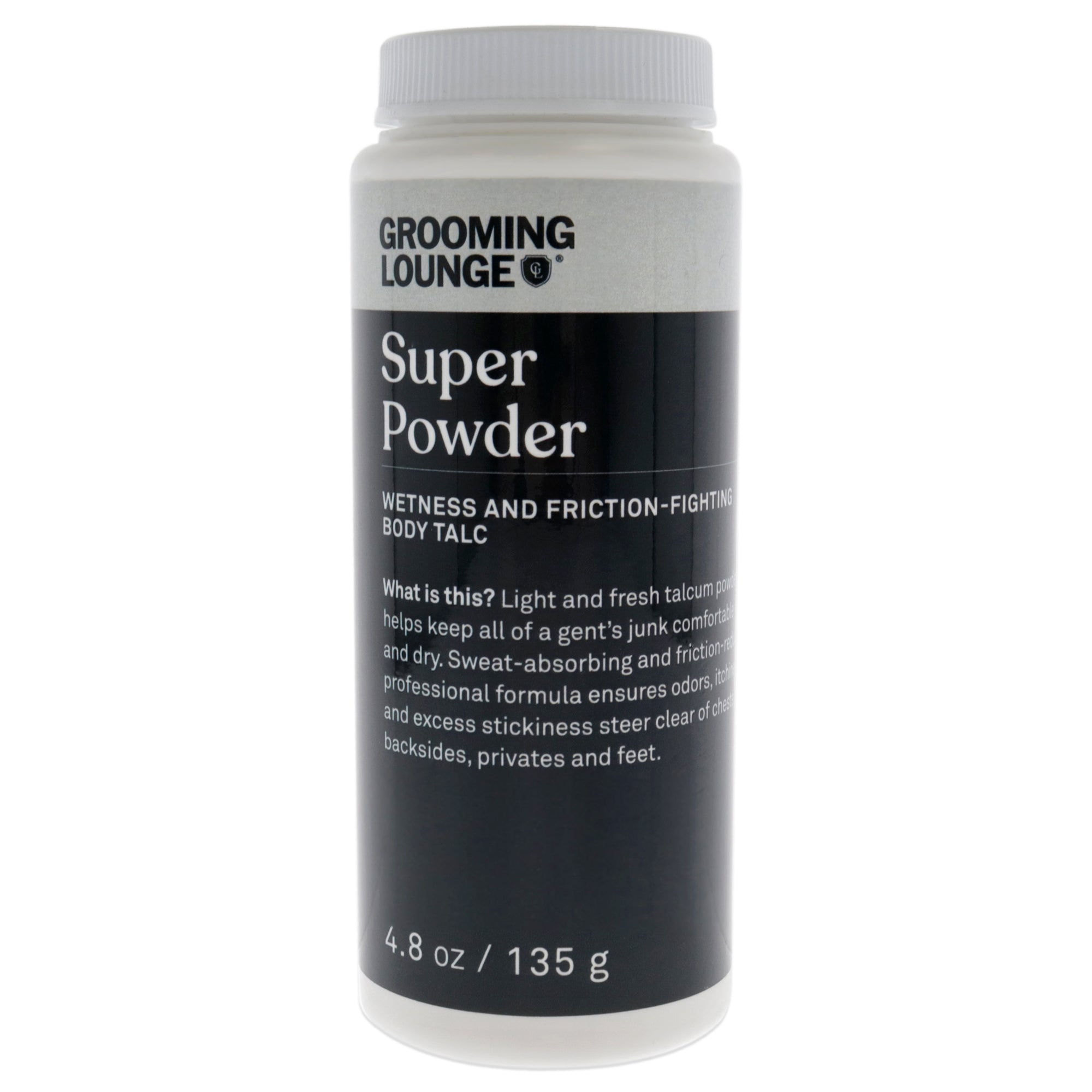 Super Powder Talcum Powder by Grooming Lounge for Men - 4.8 oz Powder