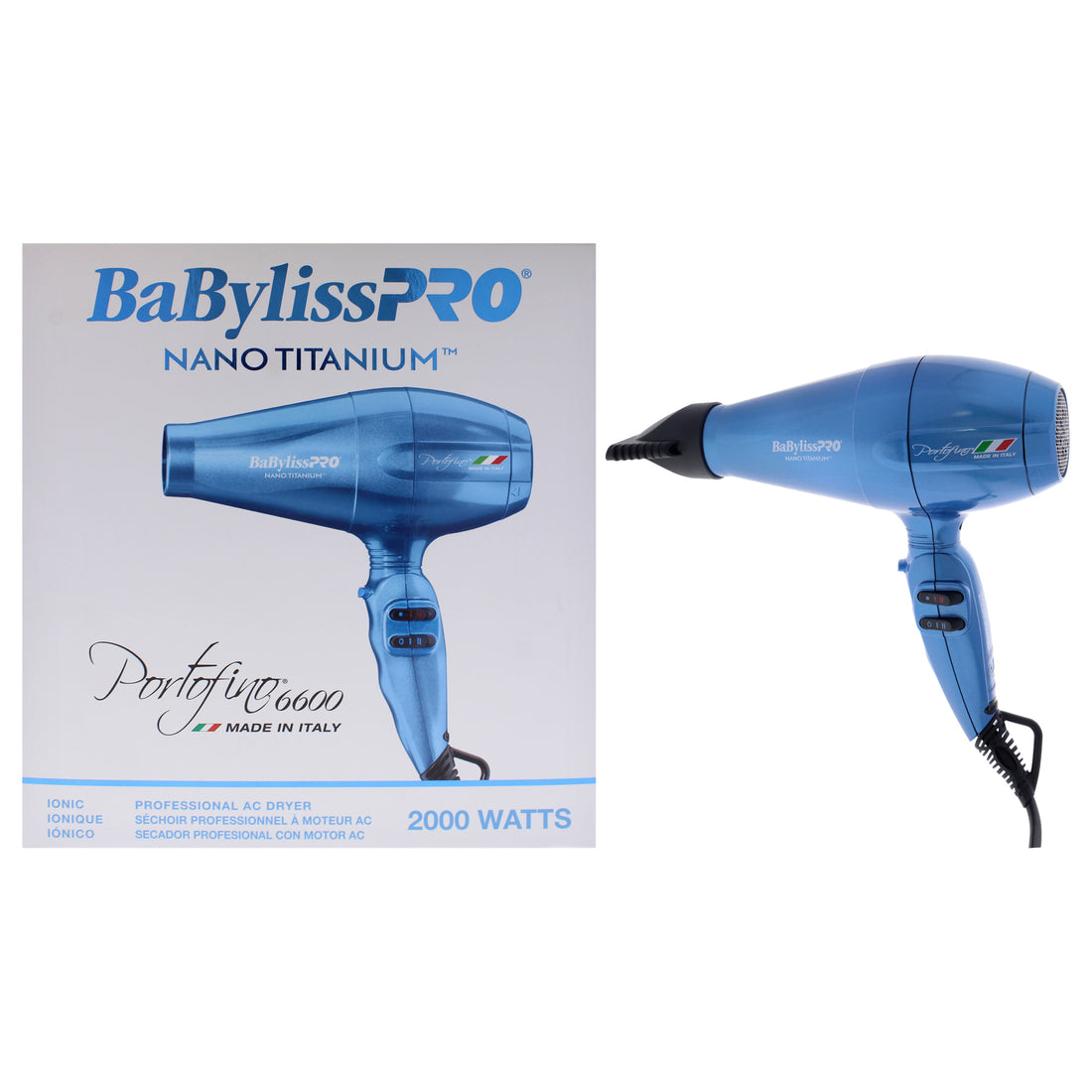 Nano Titanium Portofino 6600 Dryer - BNTB6610N - Blue