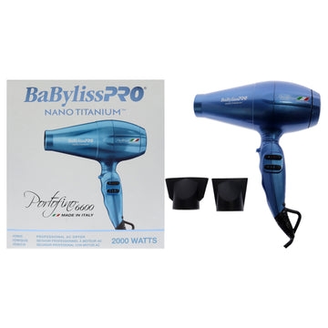 Nano Titanium Portofino 6600 Dryer - BNTB6610N - Blue by BaBylissPRO for Unisex - 1 Pc Hair Dryer