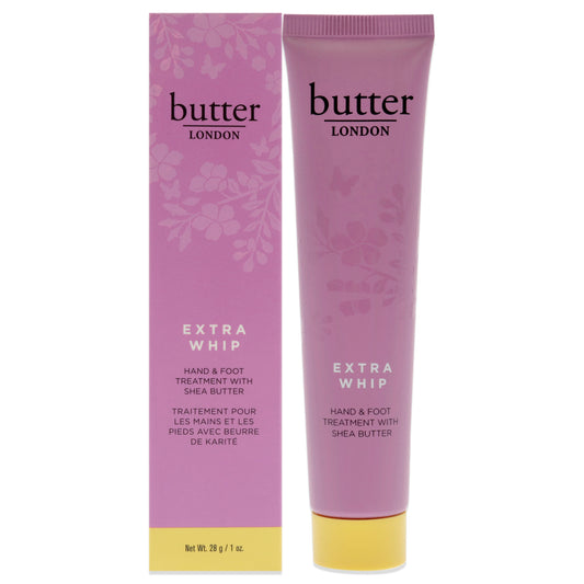 Extra Whip Hand and Foot Treatment with Shea Butter by Butter London for Unisex - 1 oz Treatment