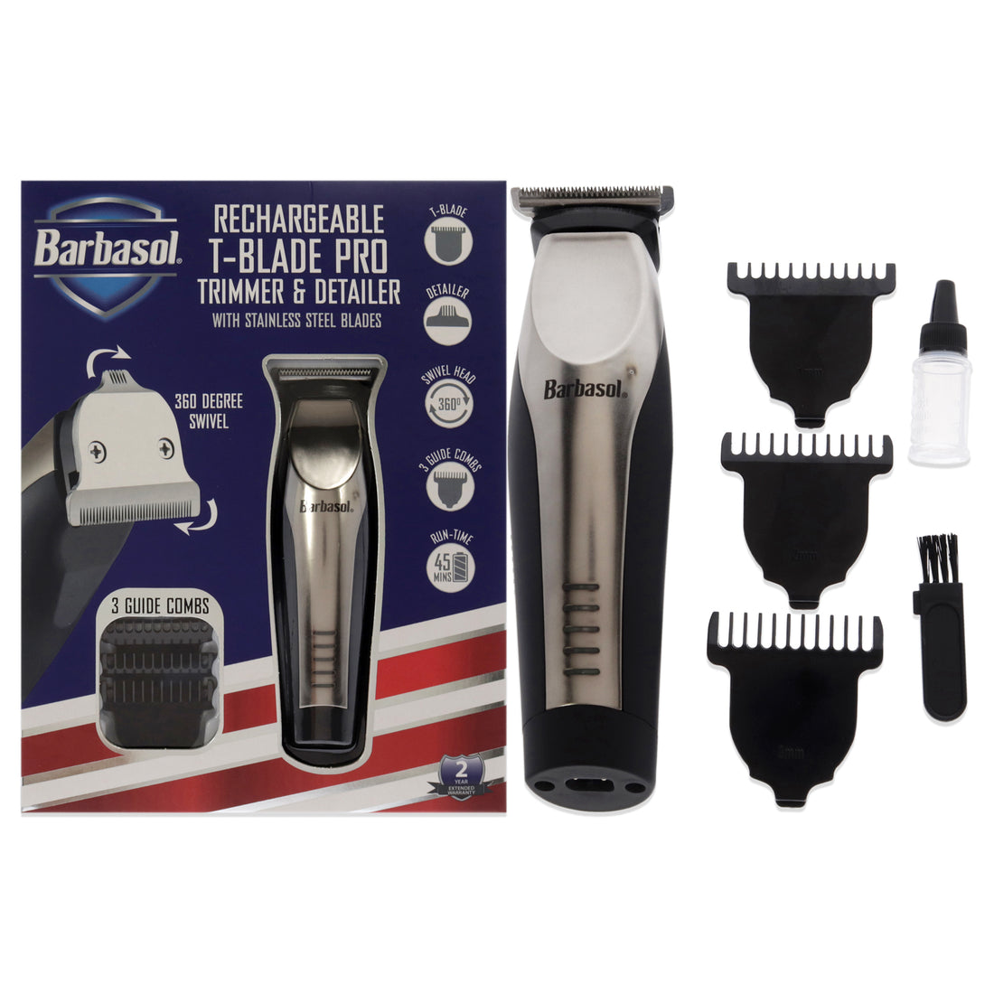Rechargeable T-Blade Pro Trimmer and Detailer