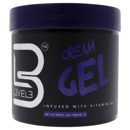 Cream Hair Gel by L3VEL3 for Men - 33.8 oz Gel