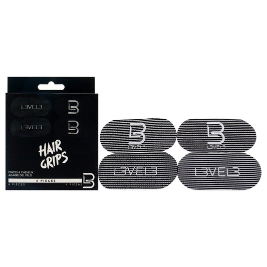 Hair Grips by L3VEL3 for Unisex - 4 Pc Grips