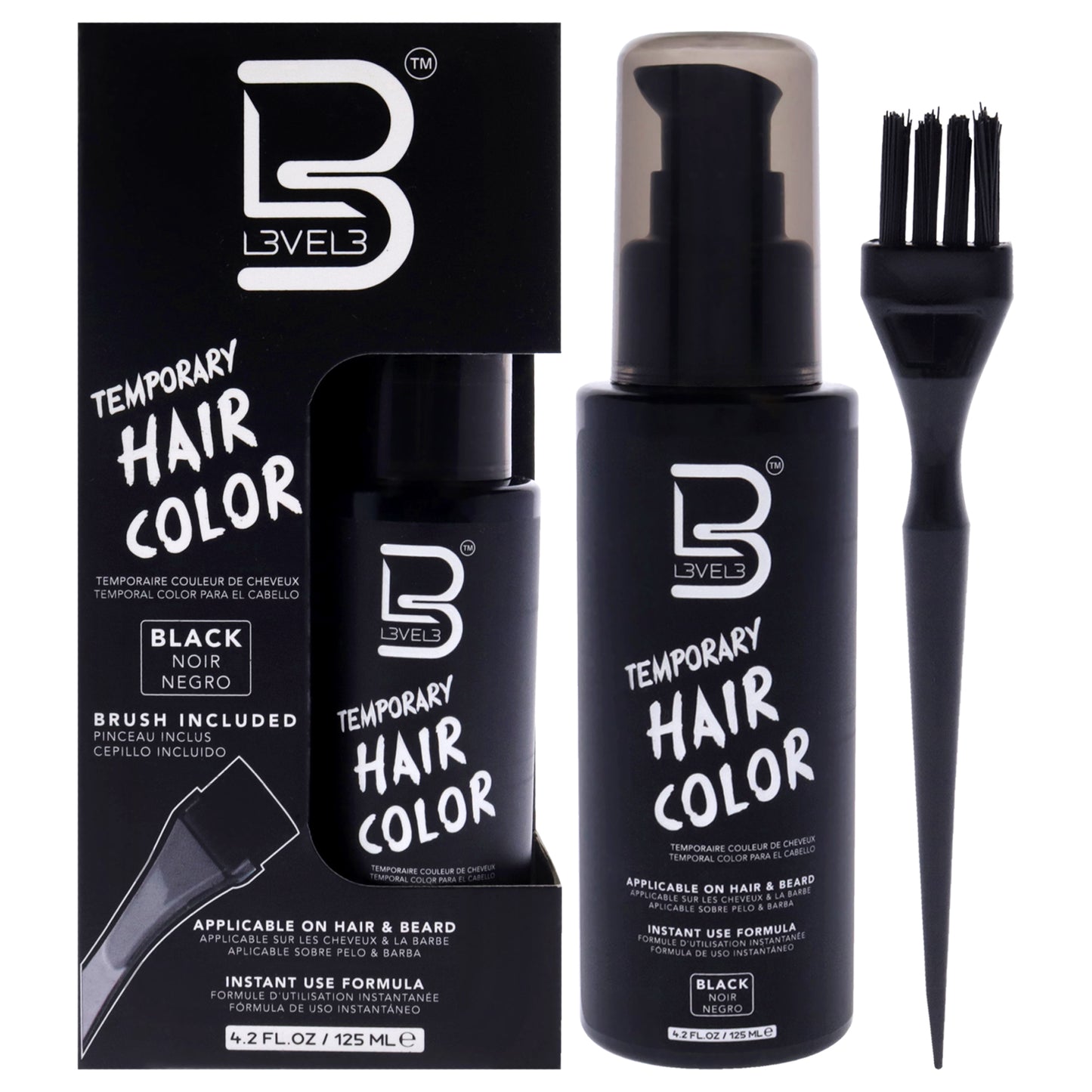 Temporary Beard Color - Black