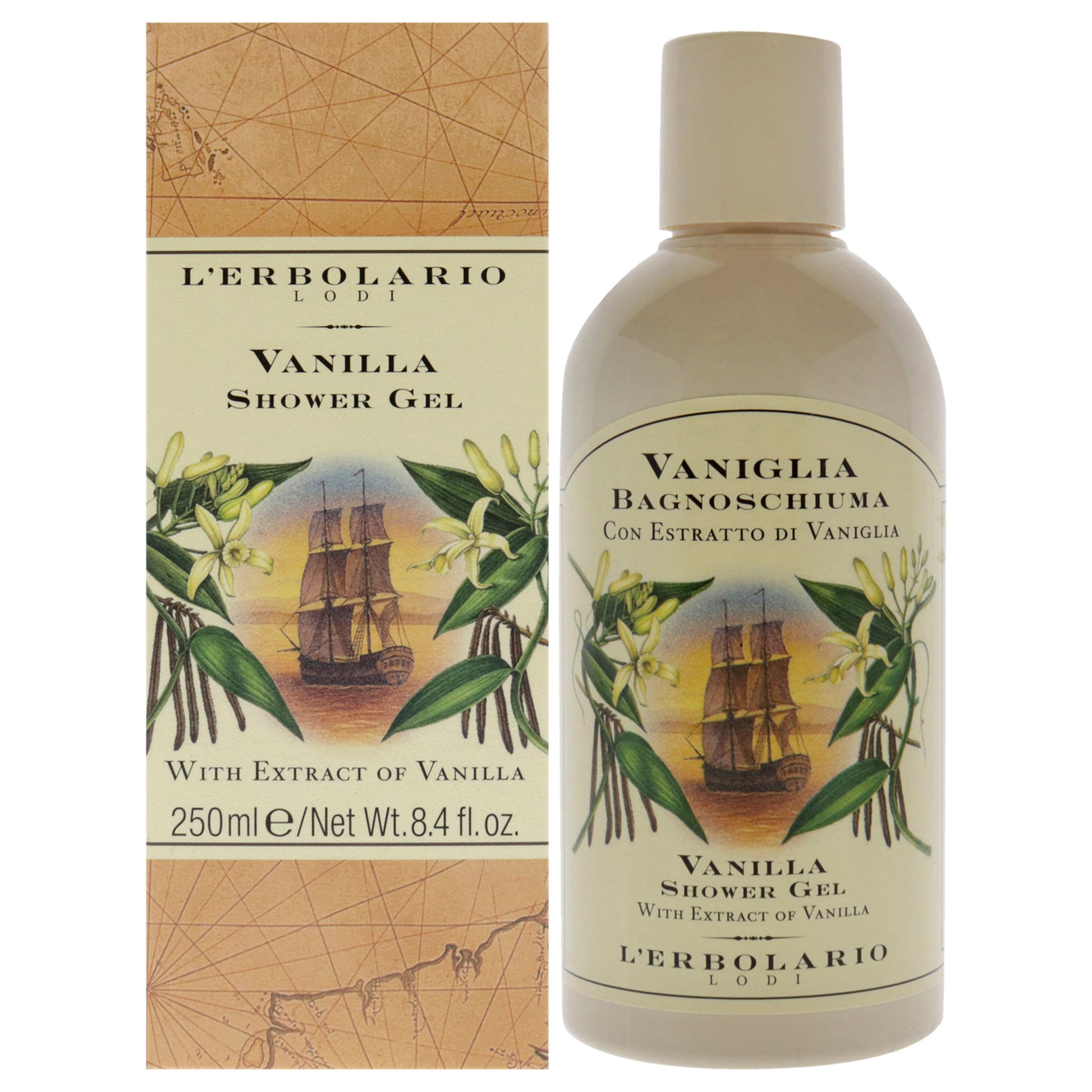 Vanilla Shower Gel by LErbolario for Unisex - 8.4 oz Shower Gel