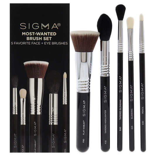 Most Wanted Brush Set by SIGMA Beauty for Women - 5 Pc Brush
