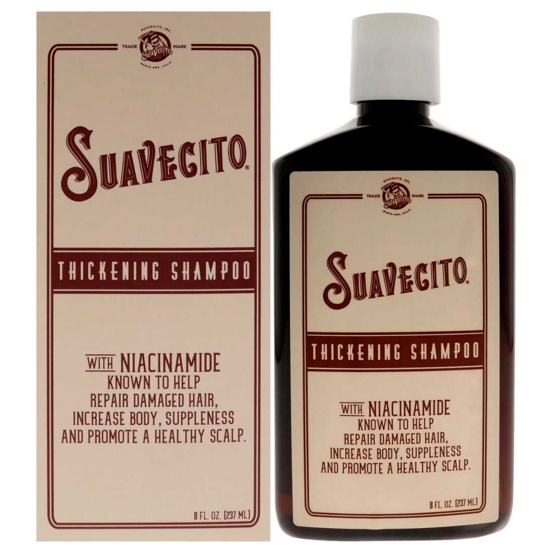 Thickening Shampoo by Suavecito for Men - 8 oz Shampoo