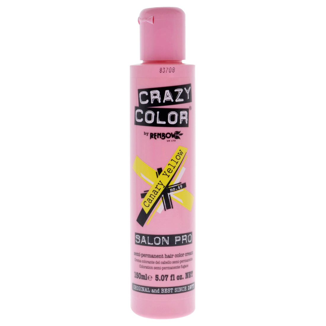 Crazy Color Salon Pro Semi Permanent Hair Color - 49 Canary Yellow by Crazy Color for Women - 5.07 oz Hair Color