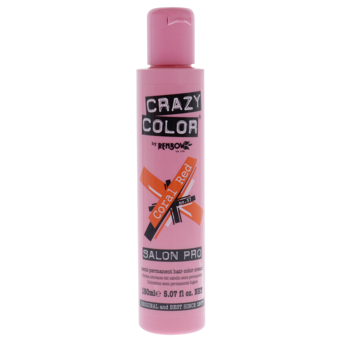 Crazy Color Salon Pro Semi Permanent Hair Color - 57 Coral Red by Crazy Color for Women - 5.07 oz Hair Color