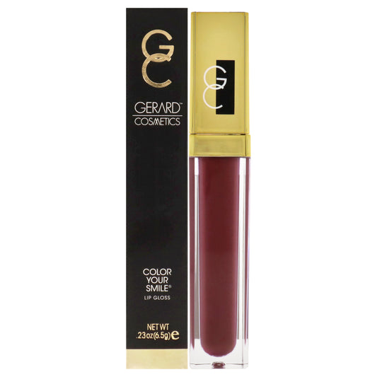 Color your Smile Lighted Lip Gloss - Plum Crazy by Gerard Cosmetic for Women - 0.23 oz Lip Gloss