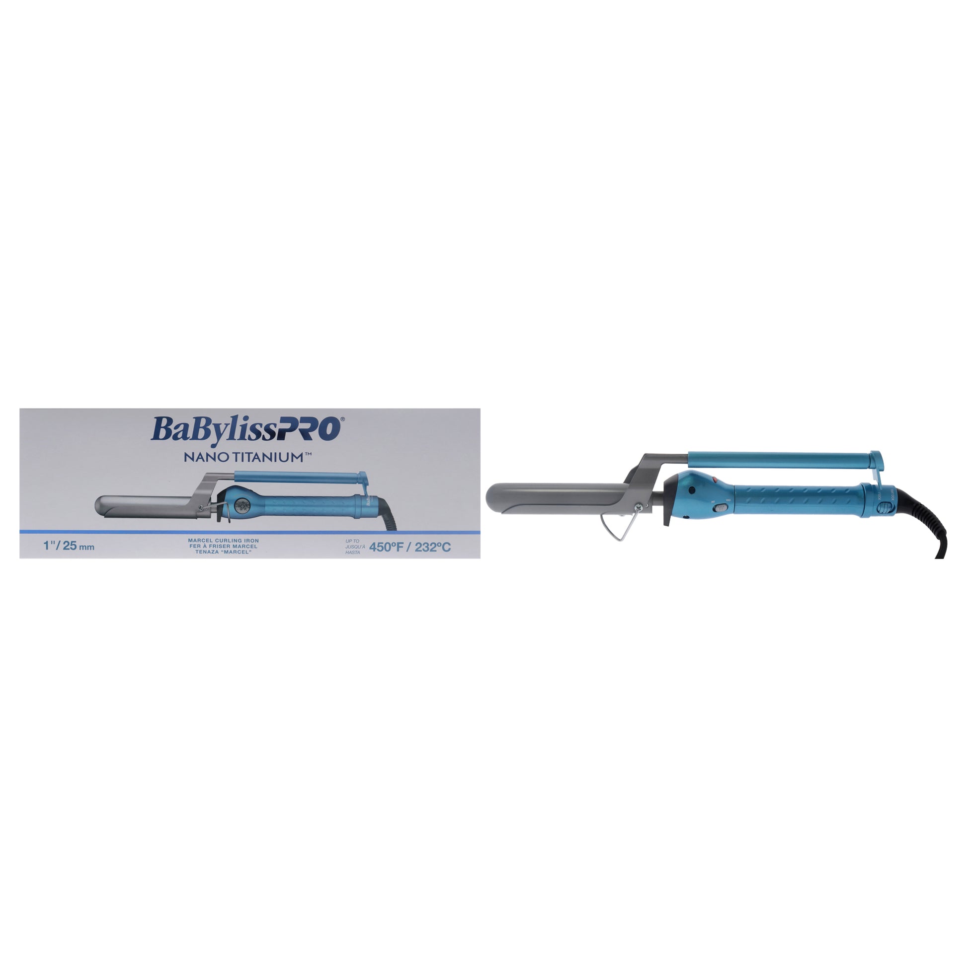 Nano Titanium Marcel Curling Iron - BNT100M - Blue-Grey