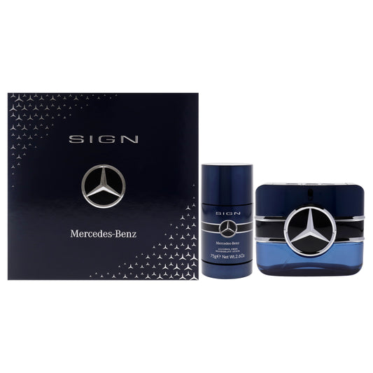 Mercedes-Benz Sign 2023 by Mercedes-Benz for Men - 2 Pc Gift Set 3.4oz EDP Spray, 2.6oz Deodorant Stick