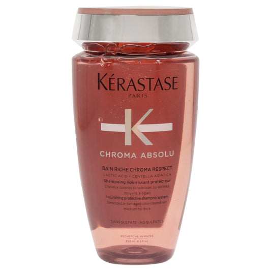 Chroma Absolu Bain Riche Respect Shampoo by Kerastase for Unisex - 8.5 oz Shampoo